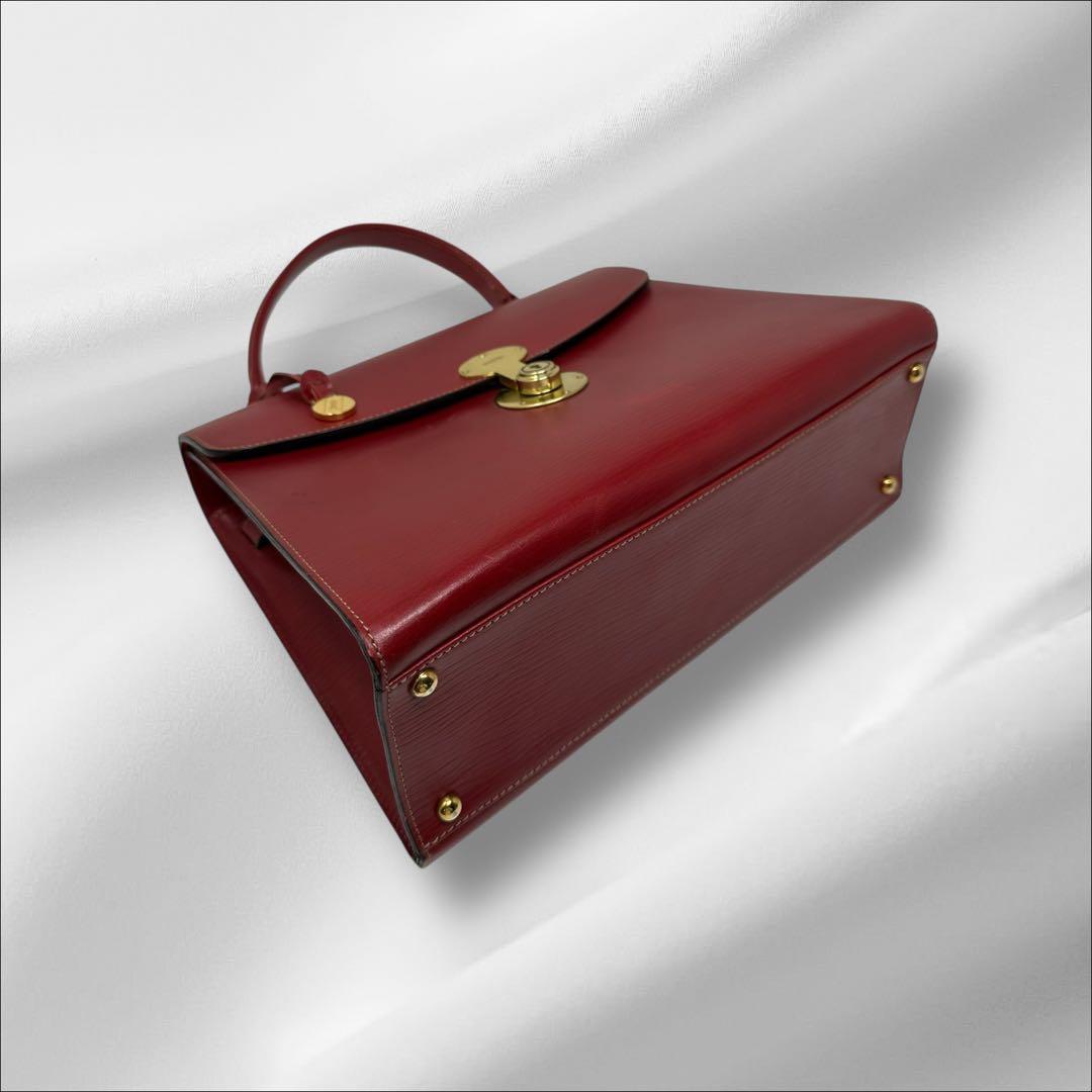 【美品】 ゴールドファイル ハンドバッグ レザー 2way