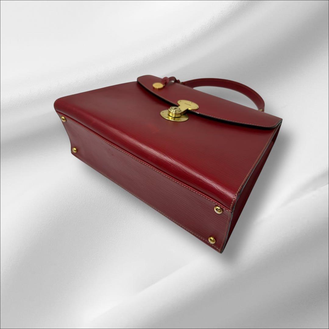 【美品】 ゴールドファイル ハンドバッグ レザー 2way