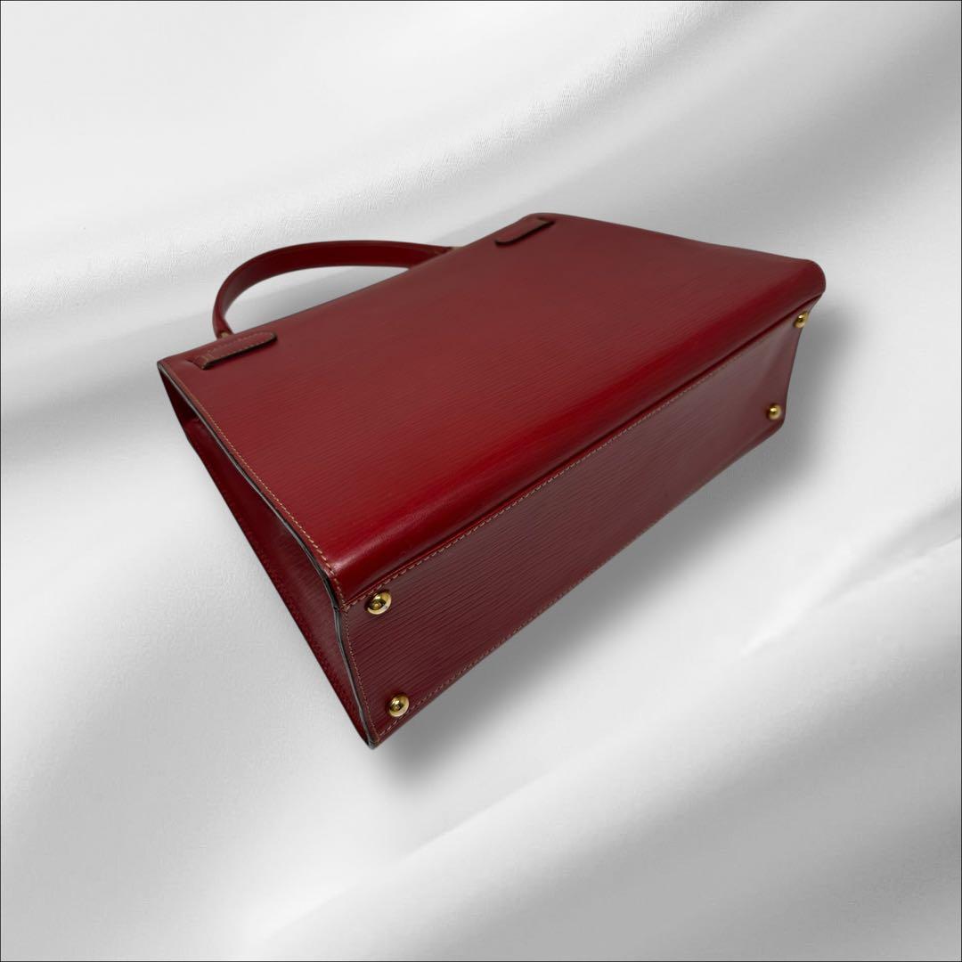 【美品】 ゴールドファイル ハンドバッグ レザー 2way