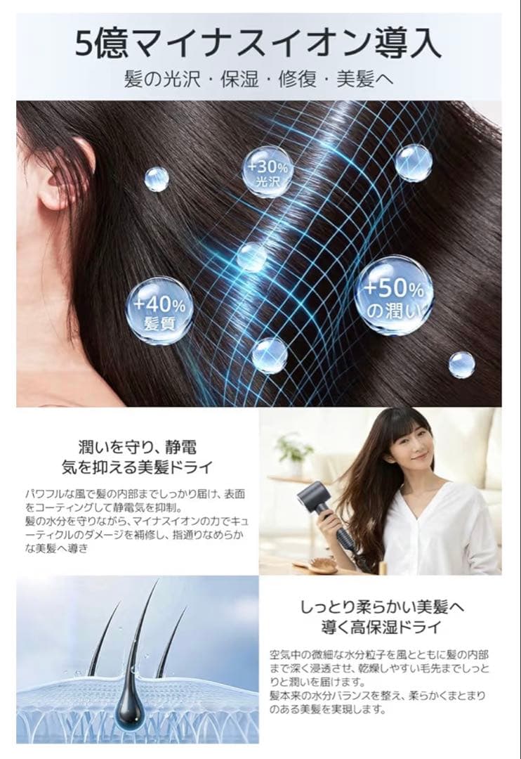 2025最新モデル ヘアドライヤー 1400W