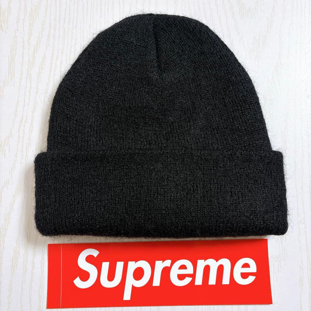 Supreme シュプリーム モヘア　ニット帽　ビーニー　ブラック　黒
