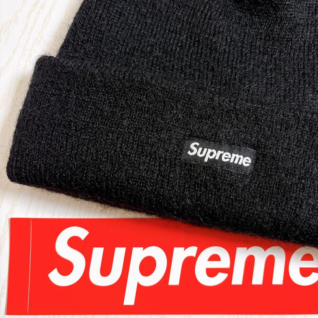 Supreme シュプリーム モヘア　ニット帽　ビーニー　ブラック　黒