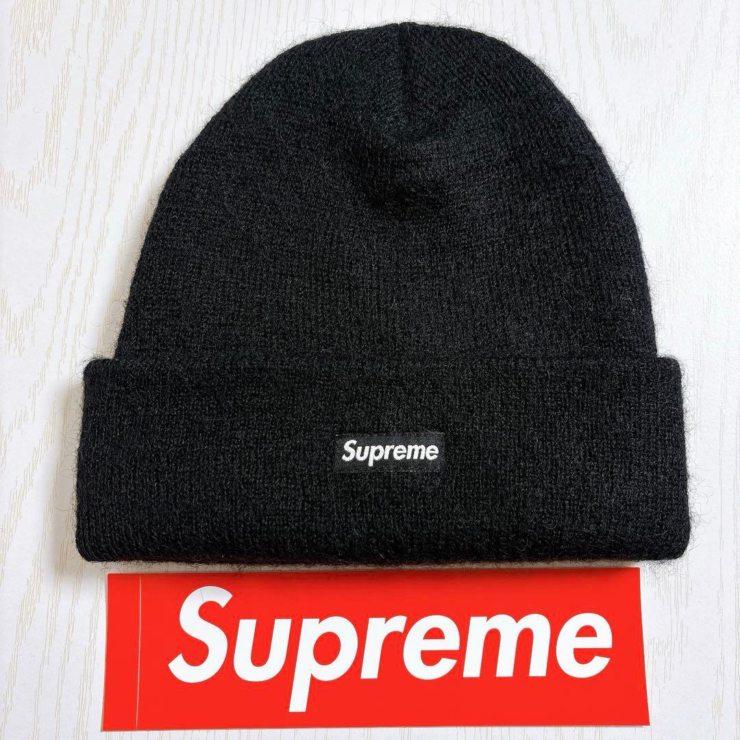 Supreme シュプリーム モヘア　ニット帽　ビーニー　ブラック　黒