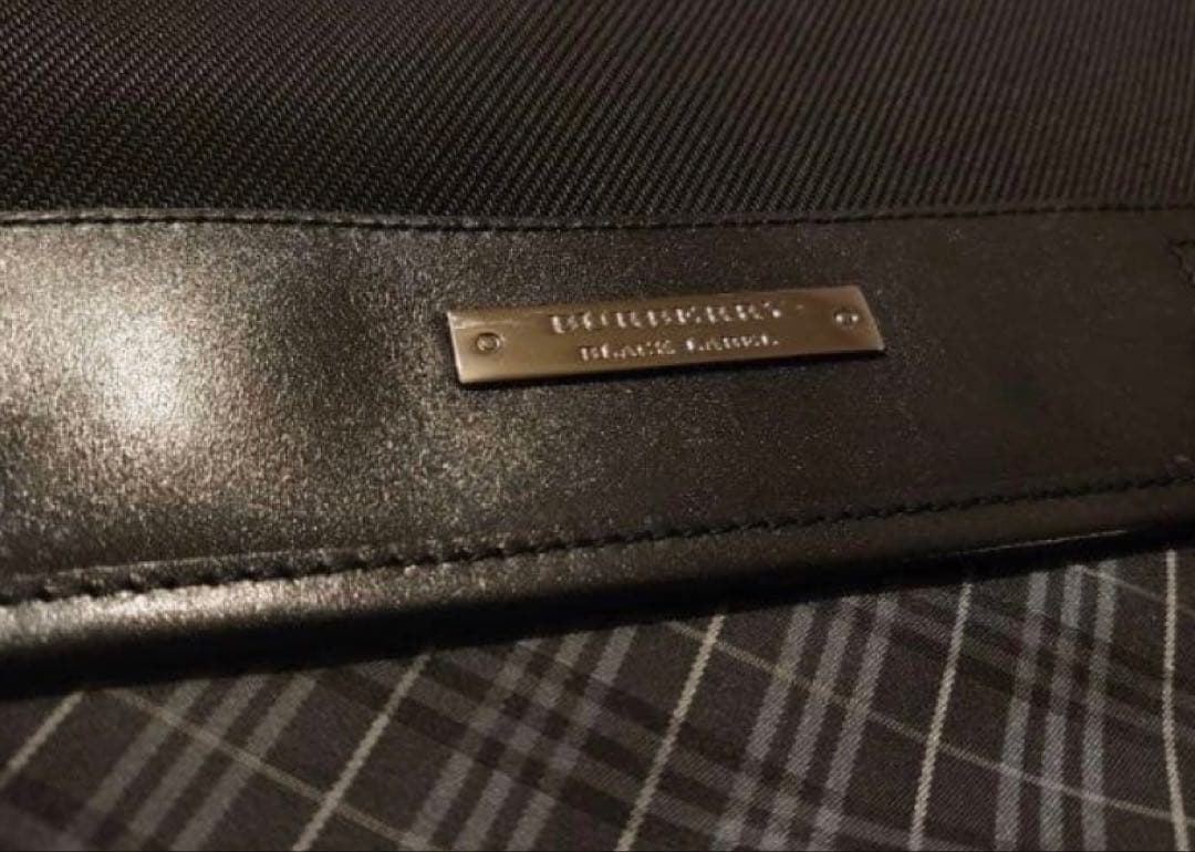 J.K.【新品未使用】バーバリーブラックレーベル本革ショルダーバッグ