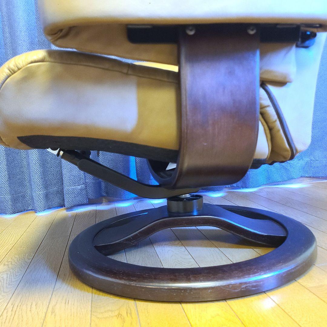 【極美品】シモンズ　イエリアーダ オットマン リクライニングチェア 牛革 ソファ