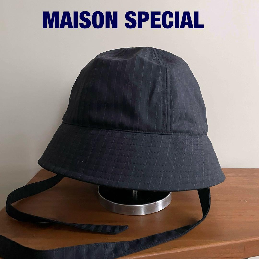 MAISON SPECIAL マルチファブリック メトロハット ブラック