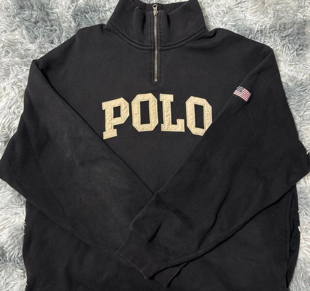 ポロスポーツ　ハーフジップ POLO 古着 トレーナー