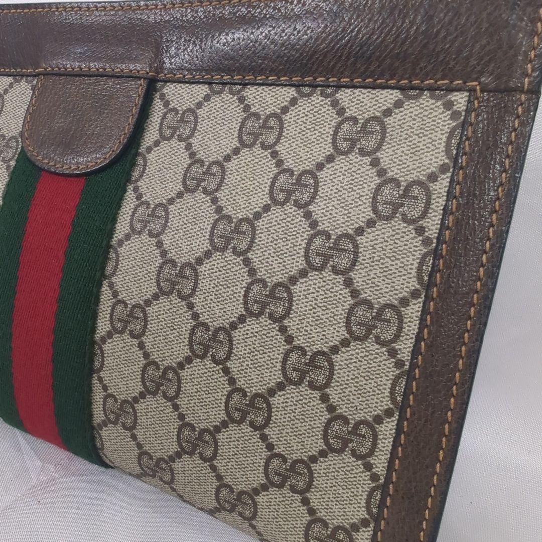 【美品】GUCCI グッチ GG柄 シェリー クラッチバッグ ポーチ