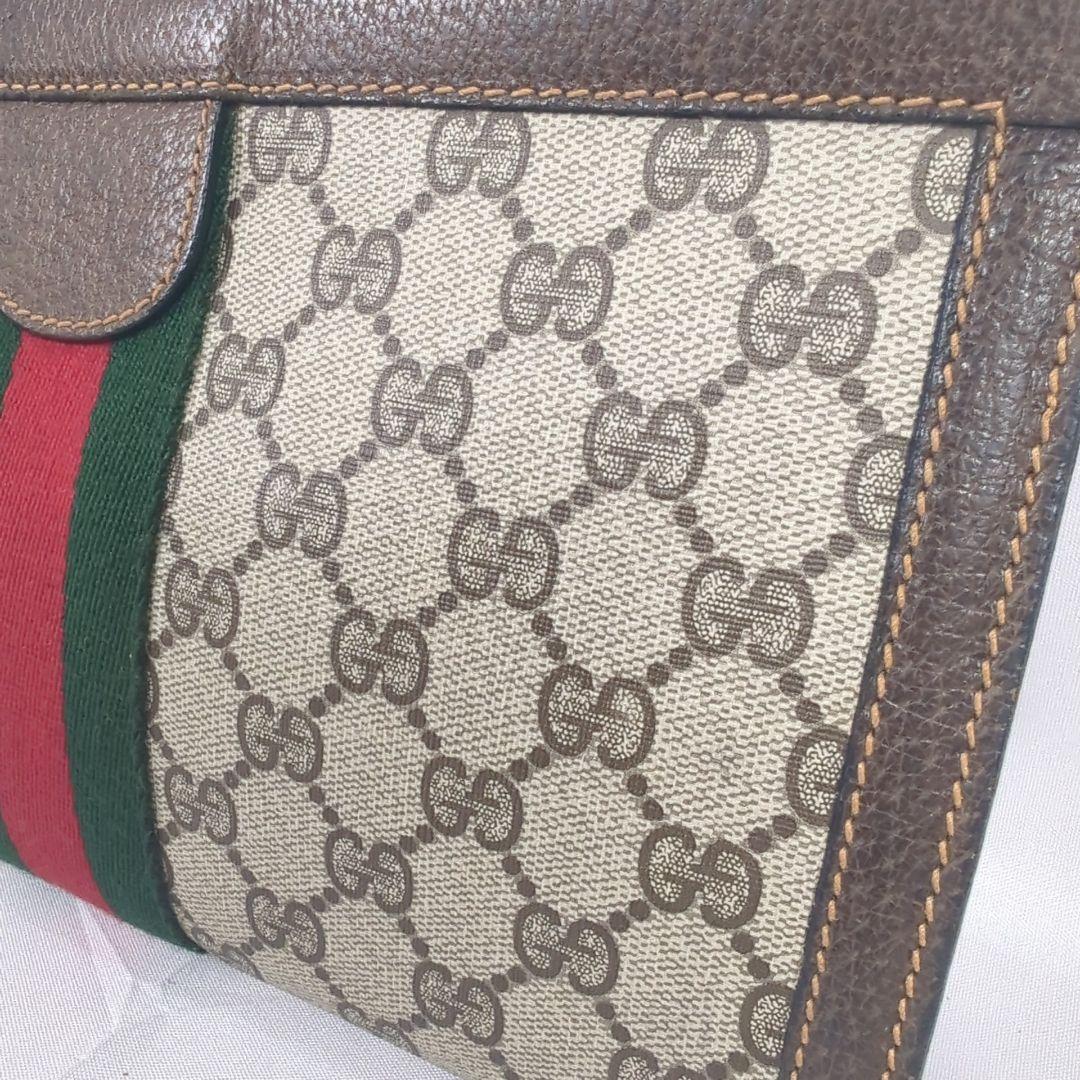 【美品】GUCCI グッチ GG柄 シェリー クラッチバッグ ポーチ