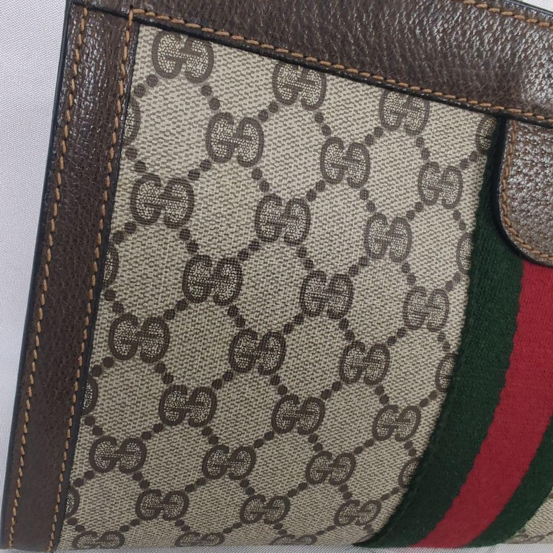 【美品】GUCCI グッチ GG柄 シェリー クラッチバッグ ポーチ