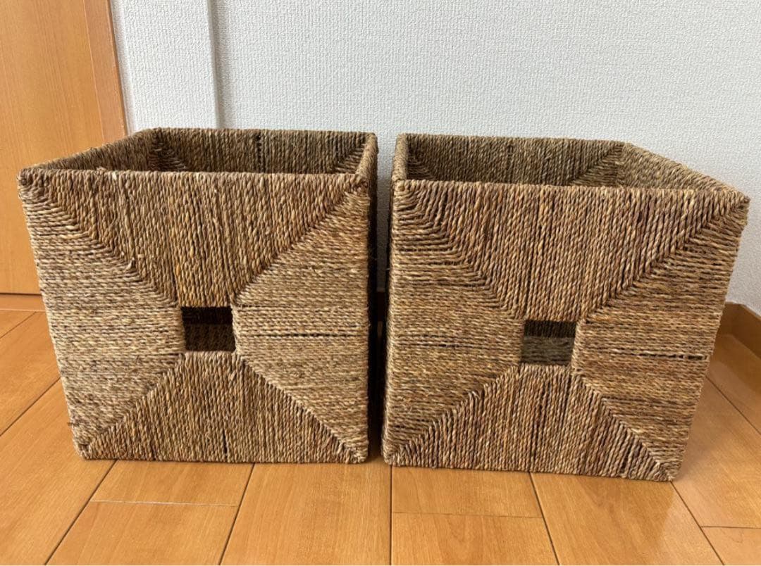 IKEA KNIPSA クニプサ バスケット シーグラス　収納カゴ　6個