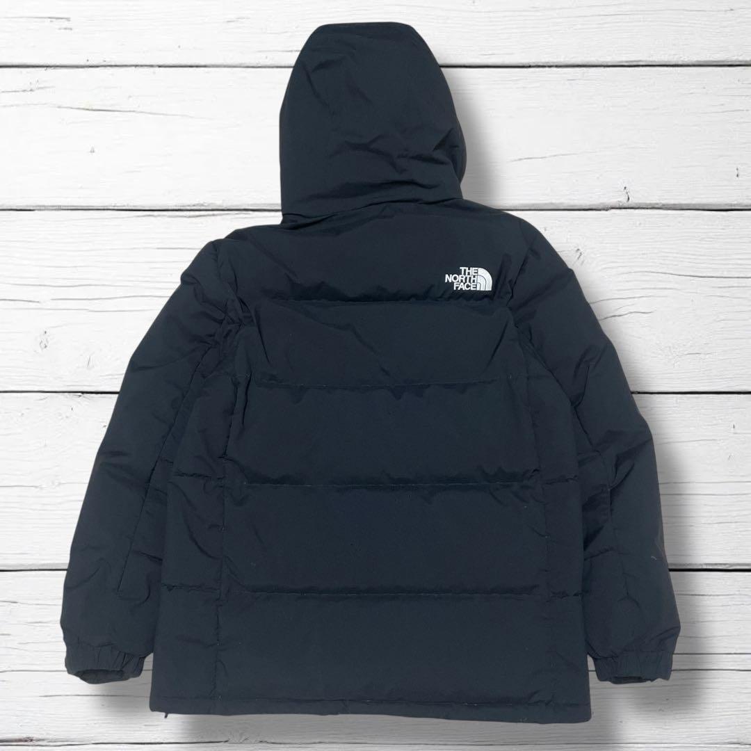 美品 ノースフェイス フード付きダウンジャケット ブラック L
