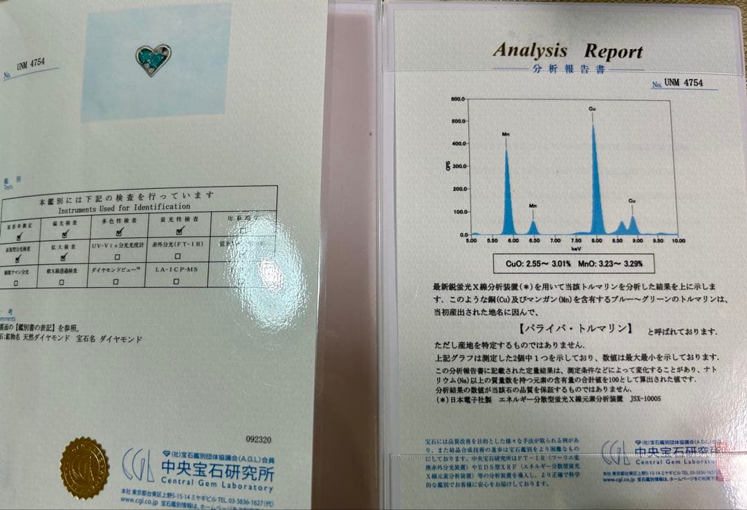 kiwi 　高ネオン　K18WG　ブラジル　パライバトルマリン　ペンダント