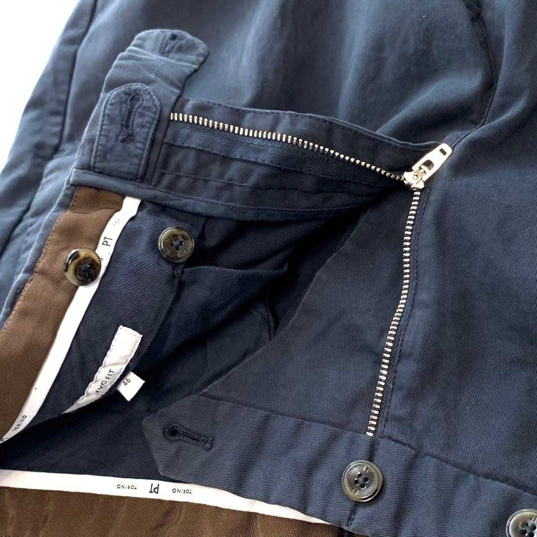 美品 PT TORINO 46 ルーマニア製 定価¥45,000程 美脚チノ