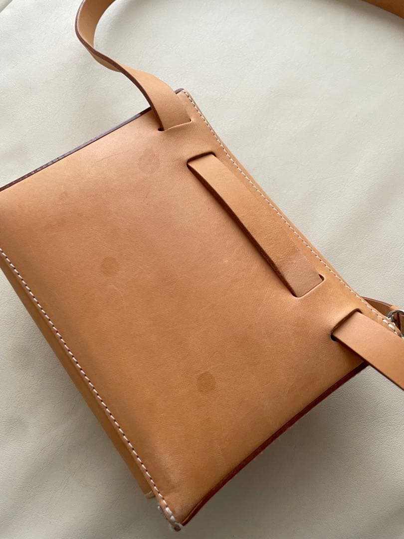 ビルディングブロック　半円型バッグ　ベージュ