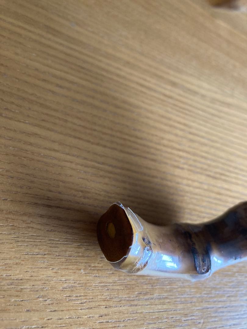 アシーナニューヨーク　折りたたみ日傘ストライプ　バンブーハンドル