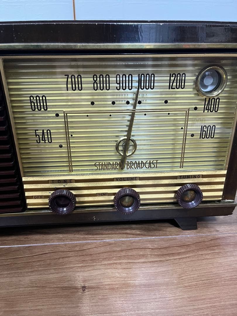 マツダ　東芝　真空管ラジオ　昭和レトロ　実働品　6ua-16