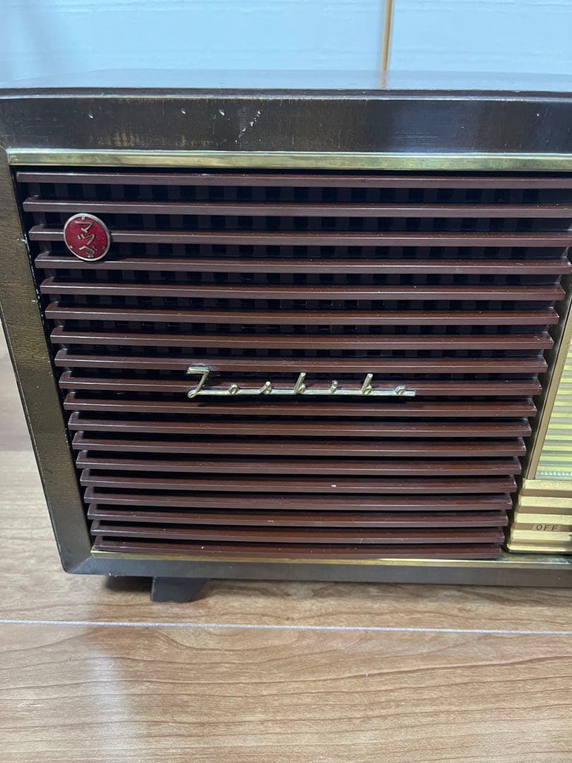 マツダ　東芝　真空管ラジオ　昭和レトロ　実働品　6ua-16
