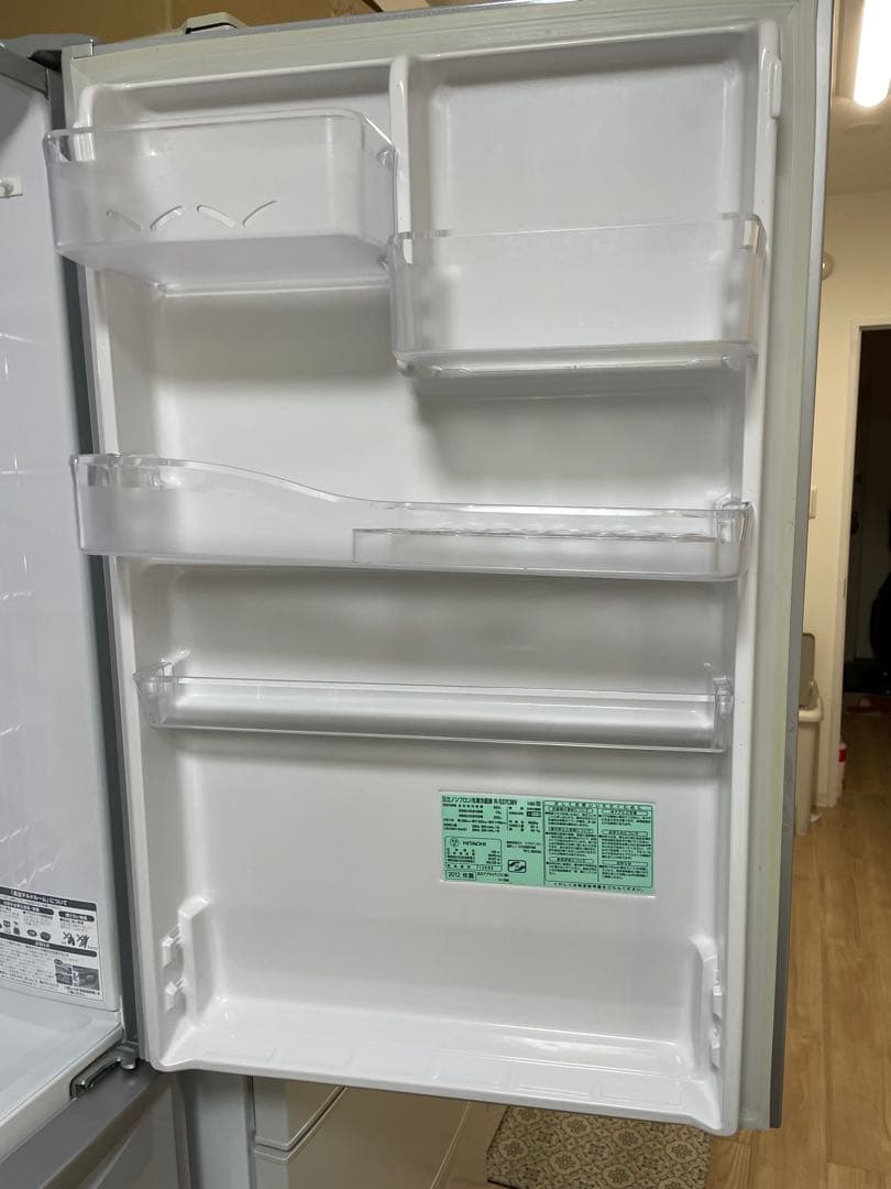 HITACHI ノンフロン冷凍冷蔵庫 R-S37CMV メタリックグレー