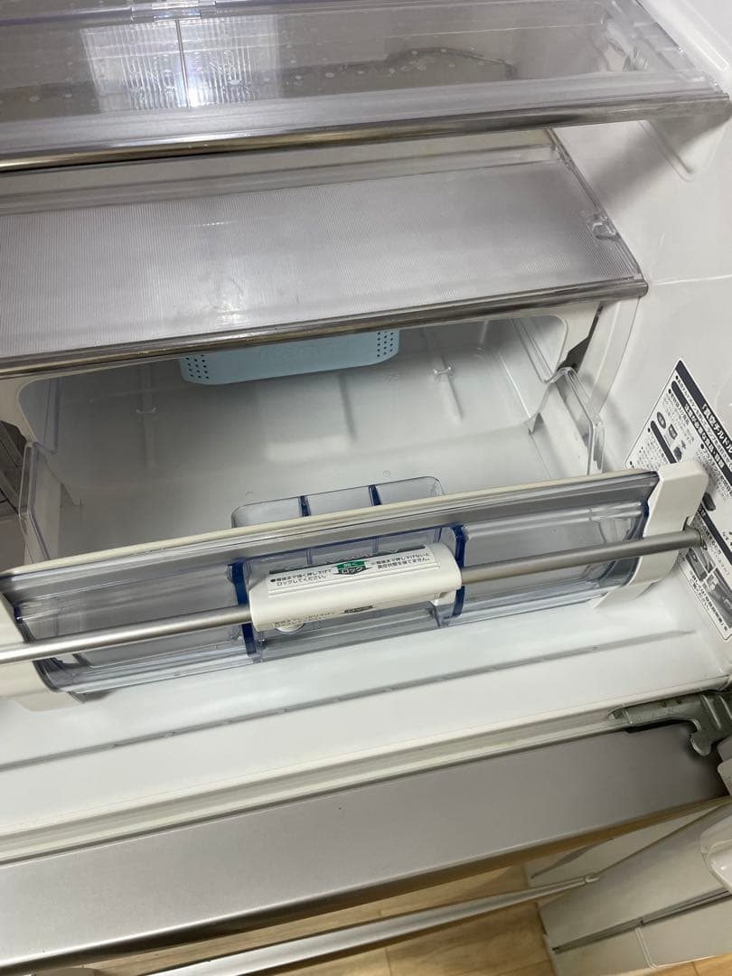 HITACHI ノンフロン冷凍冷蔵庫 R-S37CMV メタリックグレー