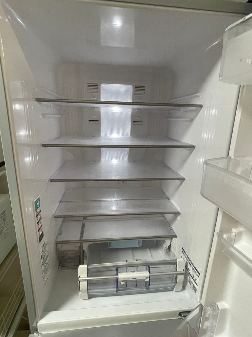 HITACHI ノンフロン冷凍冷蔵庫 R-S37CMV メタリックグレー