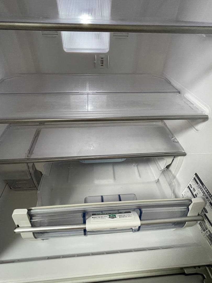 HITACHI ノンフロン冷凍冷蔵庫 R-S37CMV メタリックグレー