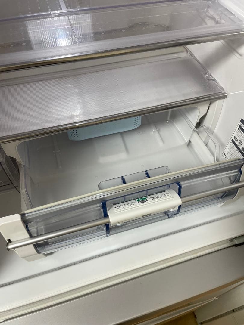 HITACHI ノンフロン冷凍冷蔵庫 R-S37CMV メタリックグレー