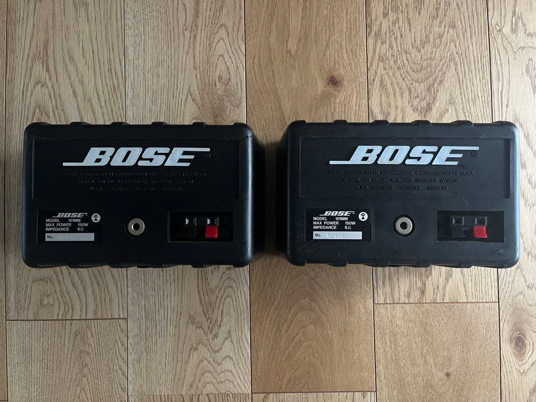 美品 Bose 101mm 連番ペア 鳥マーク　ブラケット付