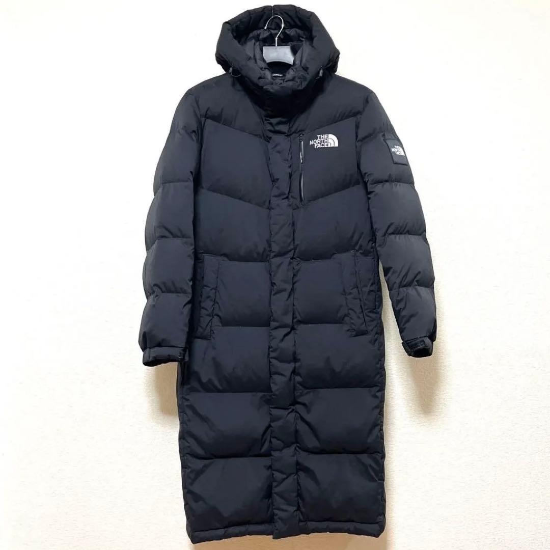 ノースフェイス ロングダウンジャケット メンズM レディースXL ブラック