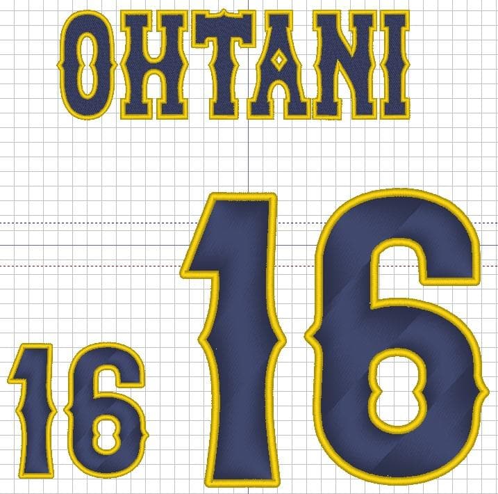やふー　　WBC応援ワッペン　OHTANI16