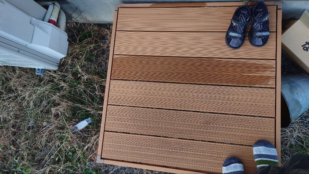 値下げ可能　ウッドデッキ6個セット