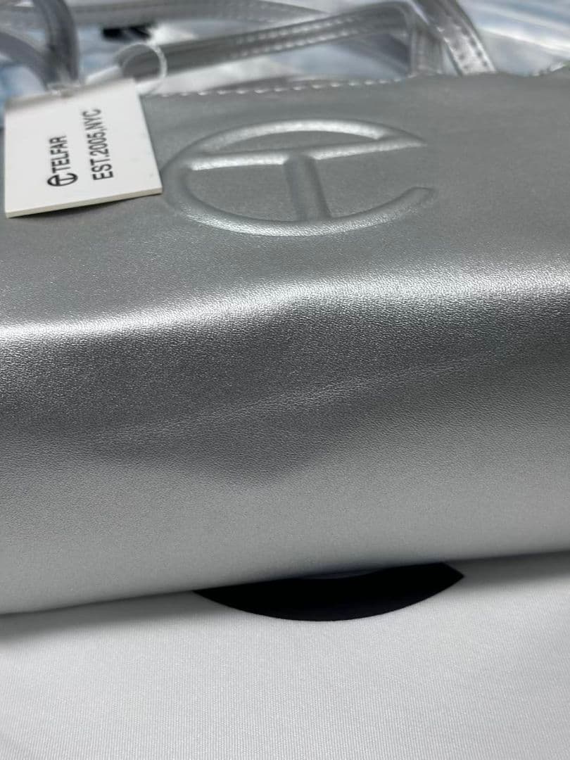 TELFAR ミニショッパー シルバー メタリック ショルダーバッグ 未使用