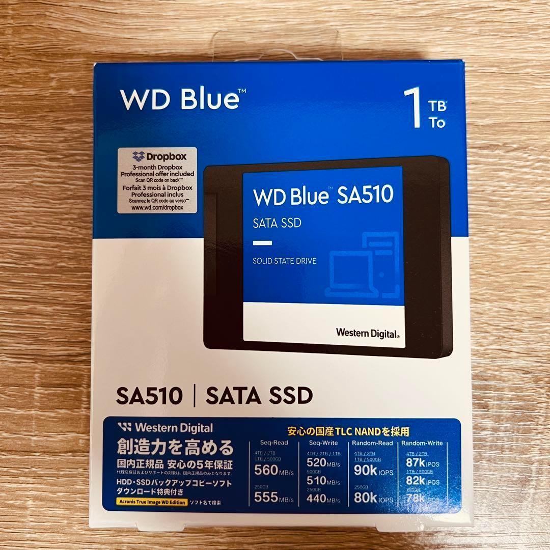国内正規品 5年保証　WD Blue SA510 SATA SSD 1TB ⑤