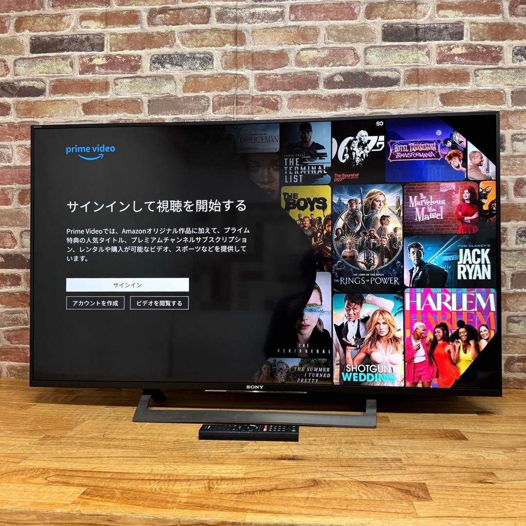 SONY 43V型 4K 液晶テレビ BRAVIA KJ-43X8300D