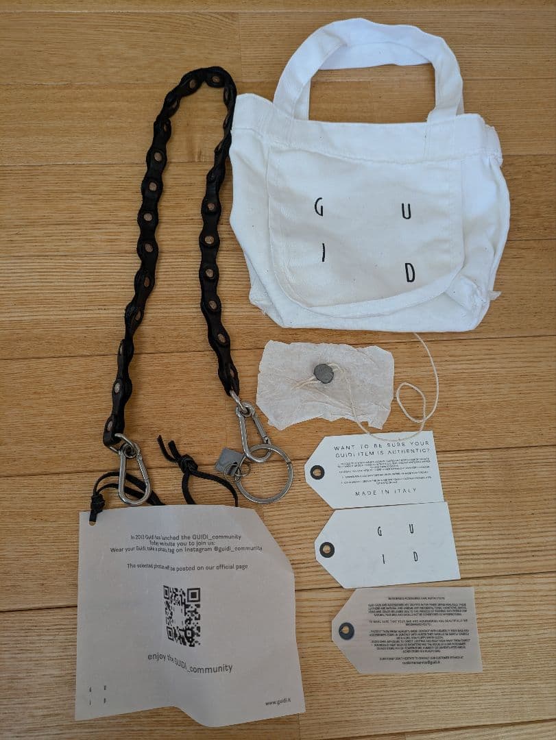 k*1様 新品同様　GUIDI レザーウォレットチェーン
