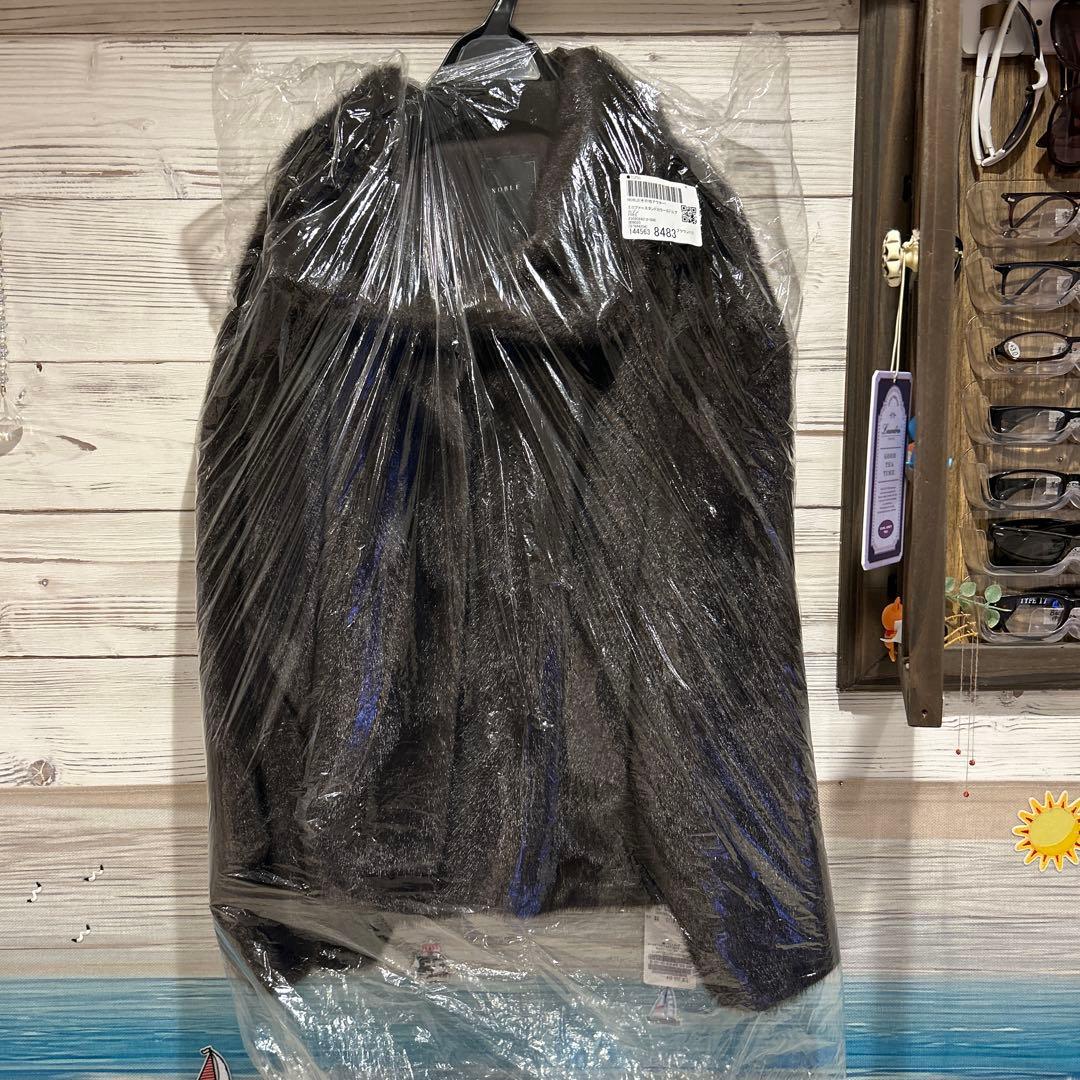 ❤︎最終値下げ❤︎NOBLE❤︎エコファースタンドカラーミドルブルゾン❤︎新品タグ付❤︎