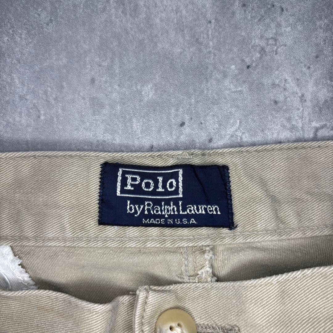 90s’ Polo by Ralph Lauren コットンチノパンツ USA製