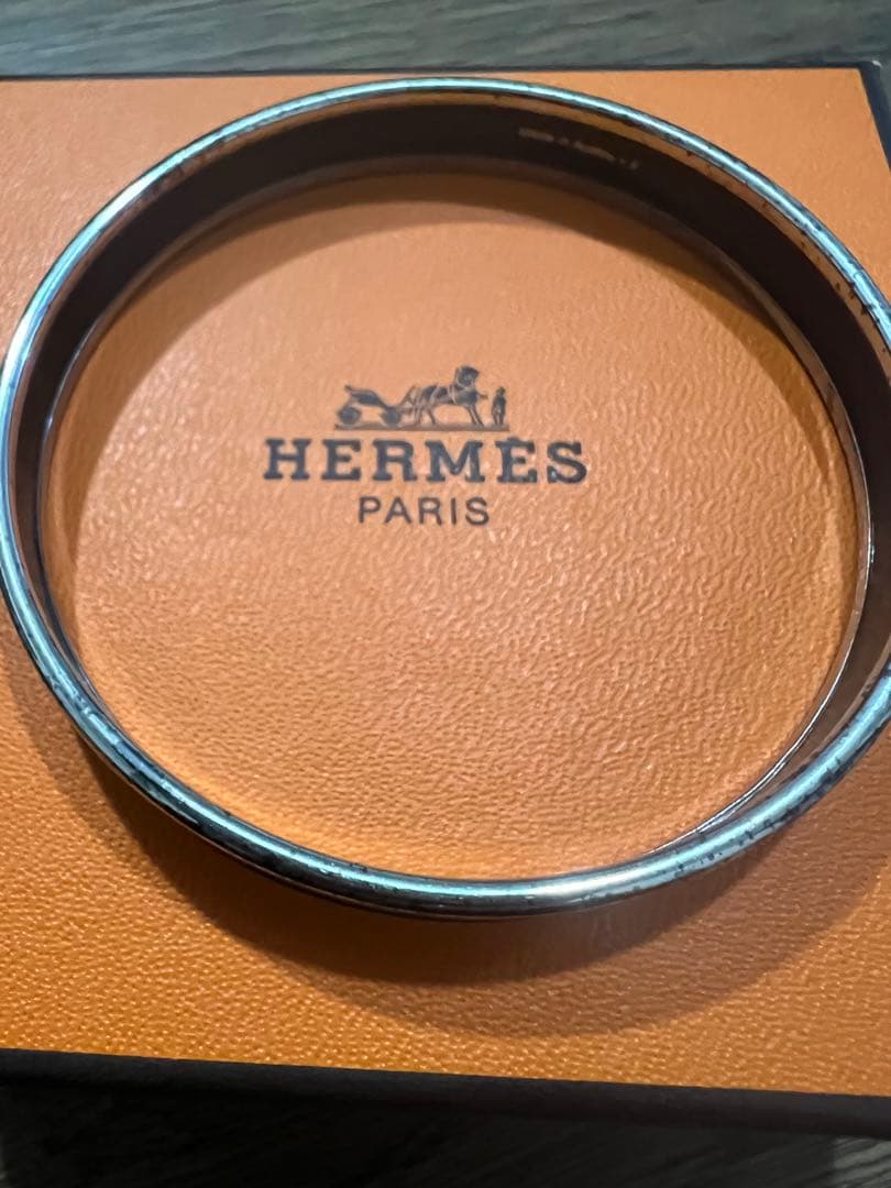 HERMES バングル PM カレーシュ エマイユ エナメル エルメスグリーン