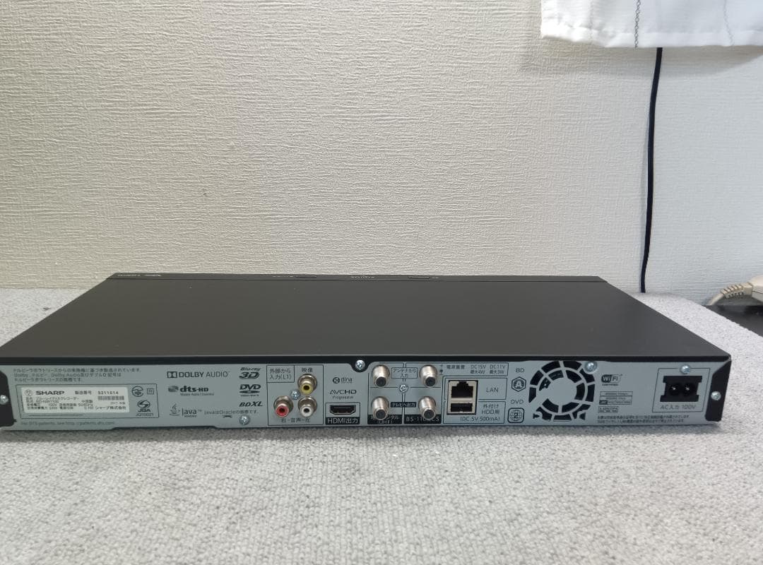 シャープブルーレイレコーダー【BD-NW1100】