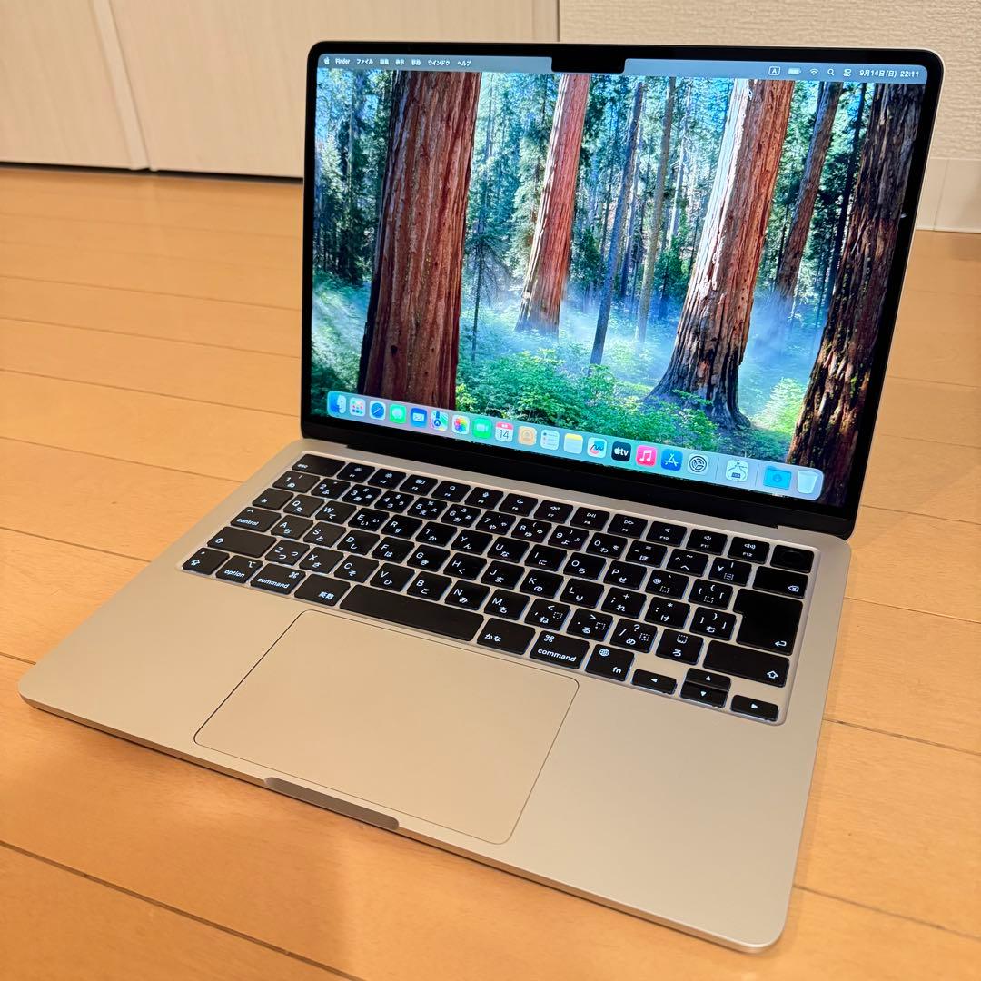 【美品】MacBookAir M2スターライト 日本語キーボード