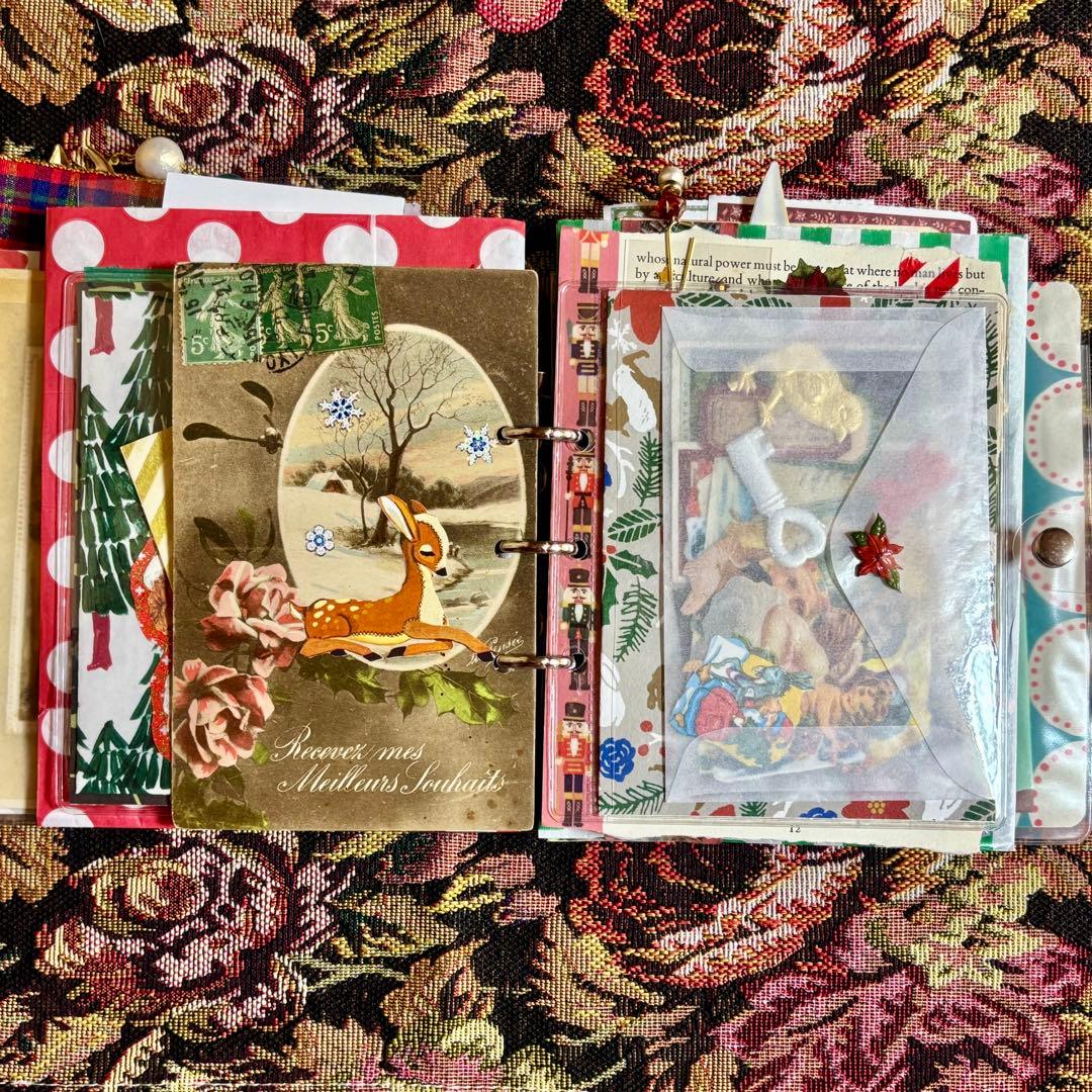 クリスマスおすそ分けファイル　ジャンクジャーナル　コラージュ素材