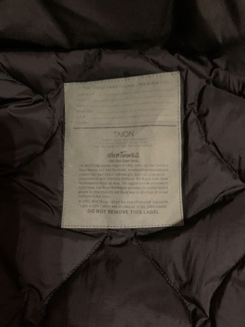 WILD THINGS×TAION×relume　別注＜ハッピージャケット＞