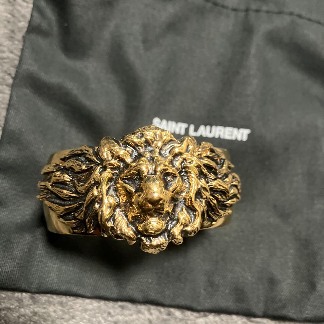 サンローラン　ライオン　バングル　アニマル