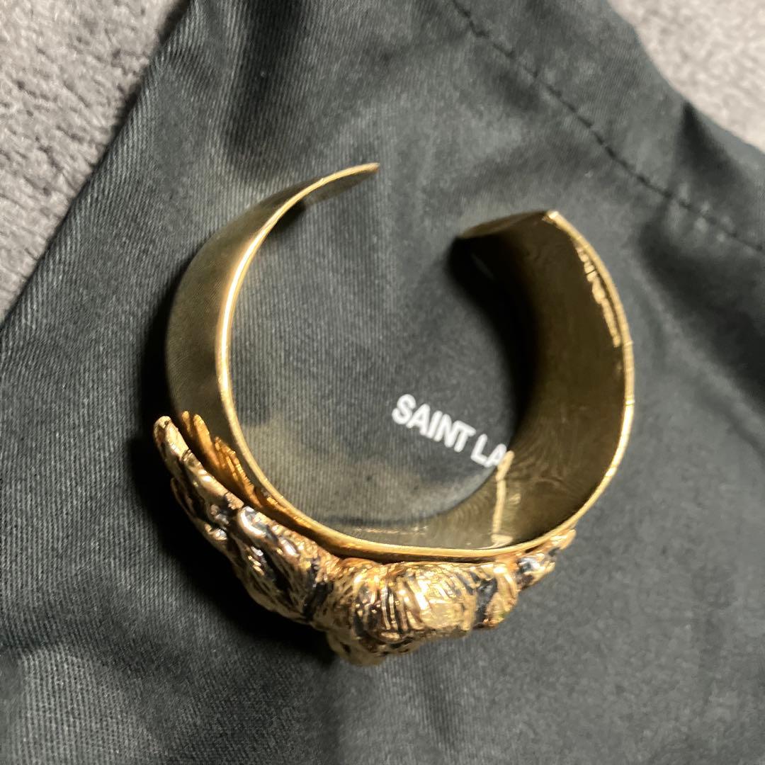 サンローラン　ライオン　バングル　アニマル