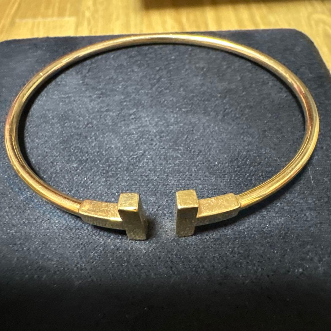 Tiffany & Co. Tワイヤーブレスレット ミディアム ローズゴールド