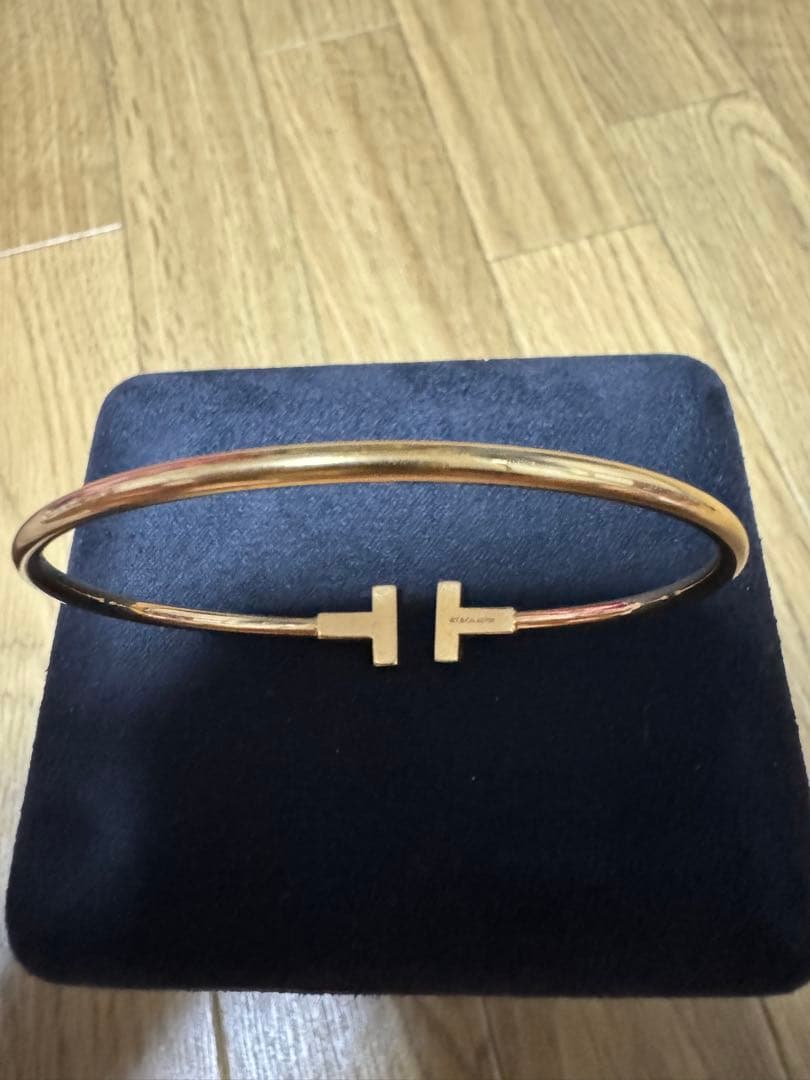 Tiffany & Co. Tワイヤーブレスレット ミディアム ローズゴールド