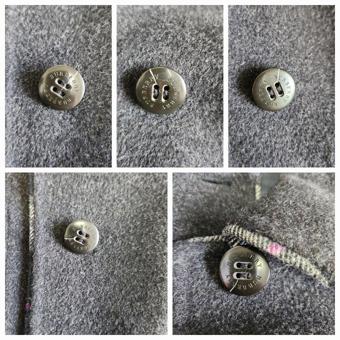 【美品】BURBERRY London ショートコート レディース カシミヤ混