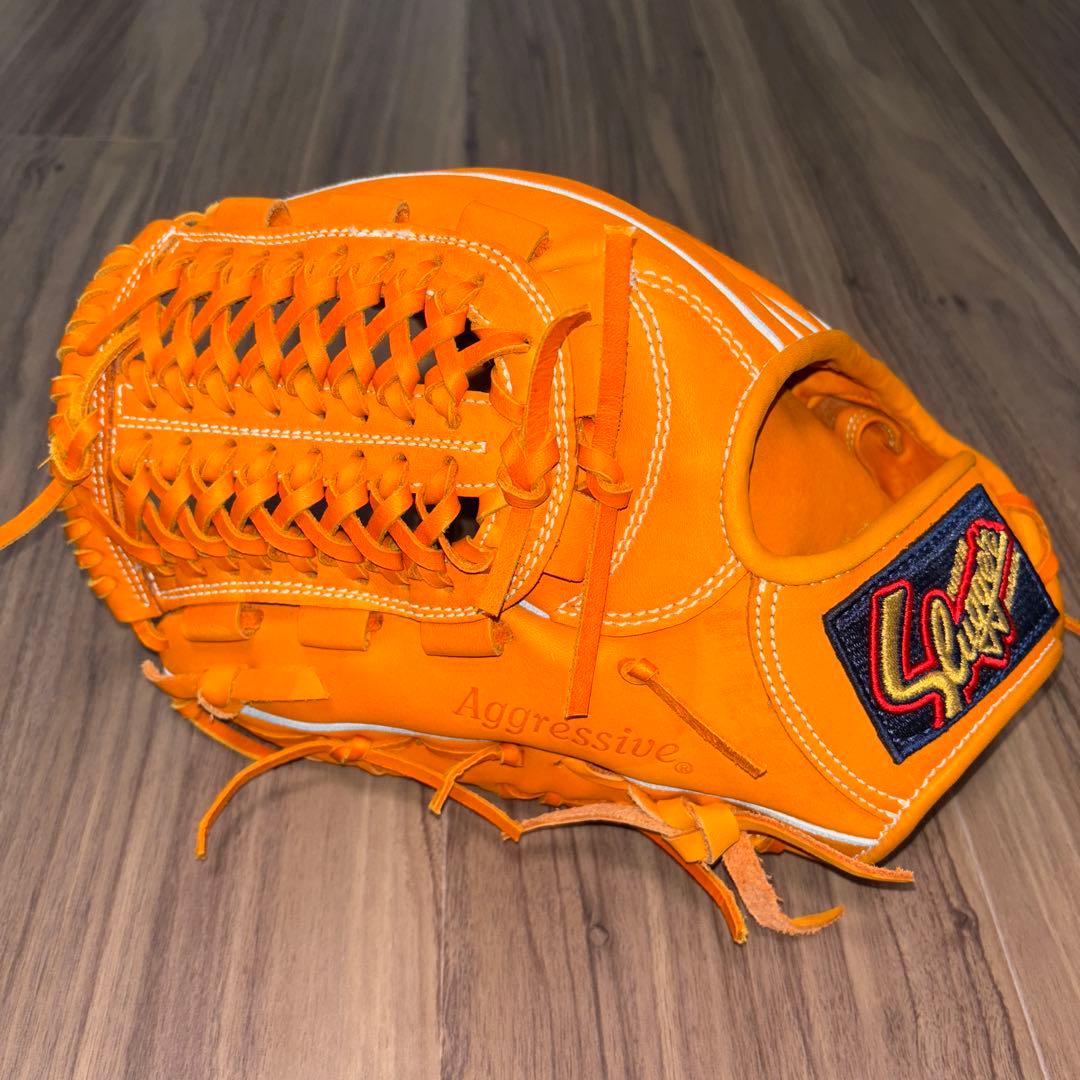 slugger スラッガー　左投げ用軟式グローブ オレンジ