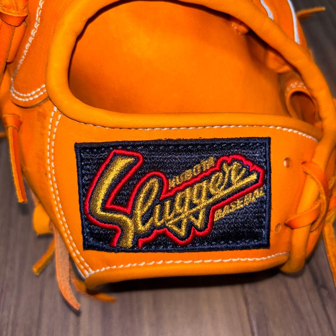 slugger スラッガー　左投げ用軟式グローブ オレンジ