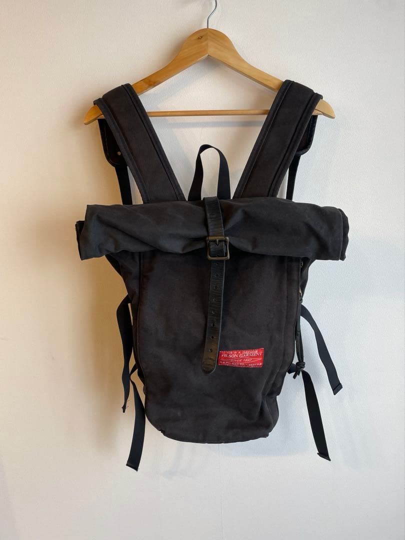 filson バッグ　リュック　バックパック　ロールトップ　ブライドルレザー